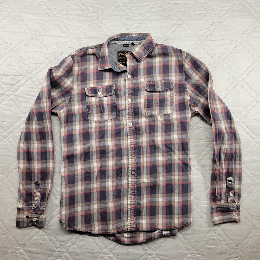 Buffalo David Bitton plaid long sleeve button front shirt size S/P